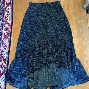H&M high low ruffle midi skirt